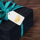 金ゴールドエジプトシンボルスカラブカブトフェイクグリッター ギフトタグ