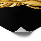 金ゴールドエジプトスカラブ ポスター (角)