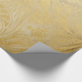 金ゴールドエジプトスクロールデザインのギフトの包装紙 ラッピングペーパー (角)