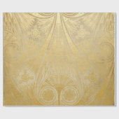 金ゴールドエジプトスクロールデザインのギフトの包装紙 ラッピングペーパー (フラット)