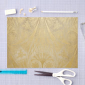 金ゴールドエジプトスクロールデザインのティッシュペーパー 薄葉紙 (クラフト)