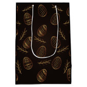 金ゴールドエッグイースターミディアム抱き枕 ミディアムペーパーバッグ (裏面)