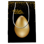 金ゴールドエッグイースターミディアム抱き枕 ミディアムペーパーバッグ (正面)