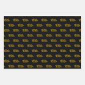 金ゴールドエッグイースター ラッピングペーパーシート (正面3)