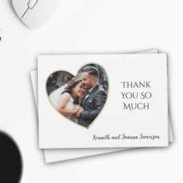 金ゴールドエッジハート結婚フレームの写真ありがとう