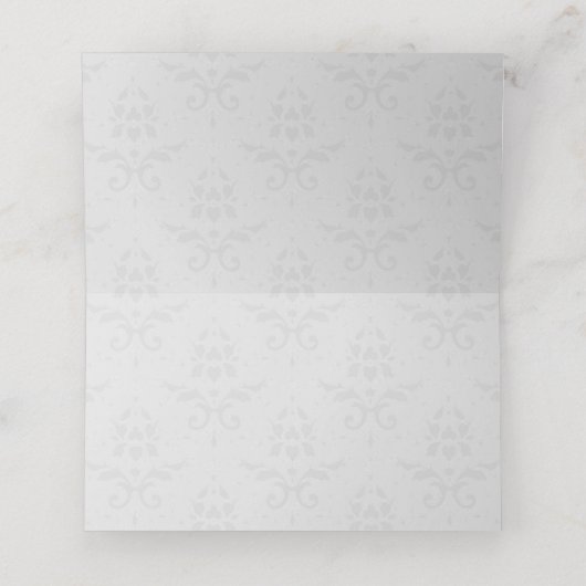 金ゴールドエッフェルタワーダマスク披露宴座席表 プレイスカード (内部開封)