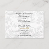 金ゴールドエッフェルタワーフランスのウェディングレセプション エンクロージャーカード (裏面)