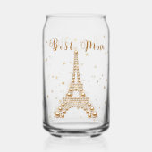 金ゴールドエッフェルタワー ガラス缶 (正面)