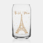 金ゴールドエッフェルタワー ガラス缶 (裏面)