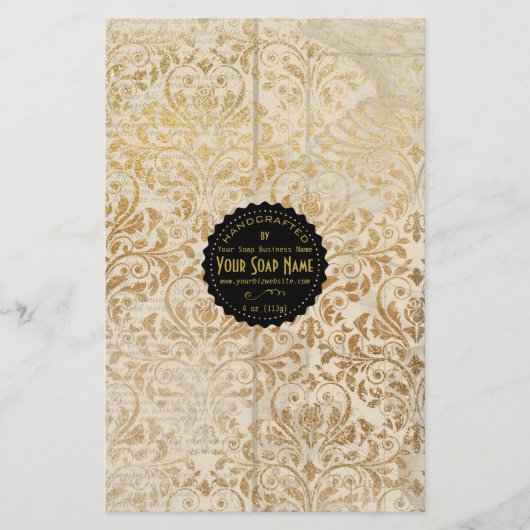 金ゴールドエフエラヴィンテージソープラップ – フライヤー紙 チラシ (正面)