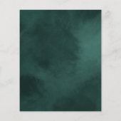 金ゴールドエメラルドグリーン結婚シテラスのテーブル番号 (裏面)