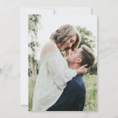 金ゴールドエメラルドグリーンGeode Agate写真結婚ズ 招待状 (裏面)