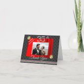 金ゴールドエメラルド35結婚周年記念ありがとう サンキューカード (正面)