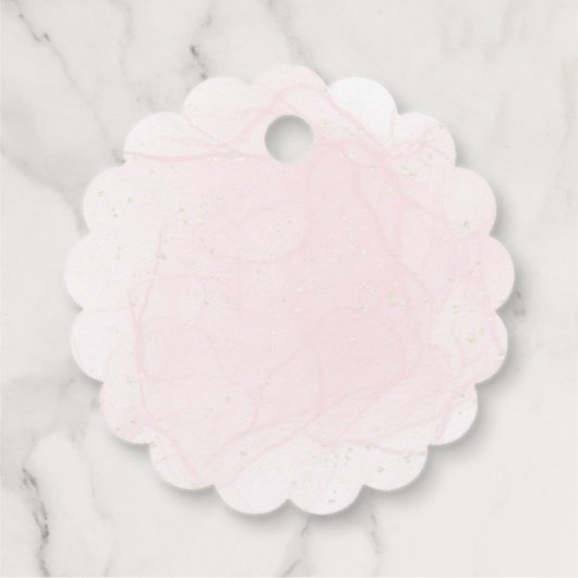 金ゴールドエレガモノグラムのントウェディング フェイバータグ (裏面)