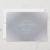 金ゴールドエレガンスグレーダイアモンドギャツビー結婚ズ 招待状 (正面)