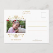 金ゴールドエレガンスフォーマルツーフォト ポストカード (裏面)