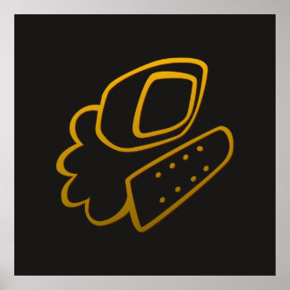 金ゴールドエレガンス06プリント ポスター