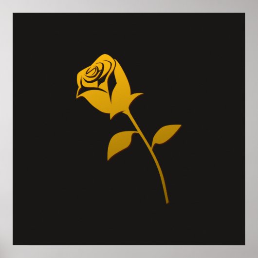 金ゴールドエレガンス19プリント ポスター (正面)