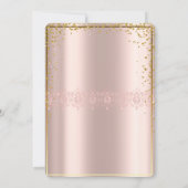 金ゴールドエレガンス、バラ金ゴールドsweet sixteenインビタティ 招待状 (裏面)