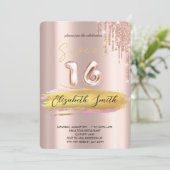 金ゴールドエレガンス、バラ金ゴールドsweet sixteenインビタ 招待状 (スタンド正面)