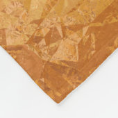 金ゴールドエレガンス:抽象芸術ラグジュアリー背景 フリースブランケット (角)