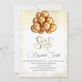 金ゴールドエレガンス、sweet sixteen招待 招待状 (正面)