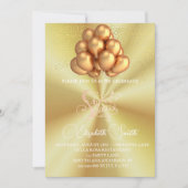 金ゴールドエレガンス、sweet sixteen招待 招待状 (正面)