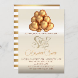 金ゴールドエレガンス、sweet sixteen招待 招待状