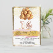 金ゴールドエレガンス、sweet sixteen招待 招待状 (スタンド正面)