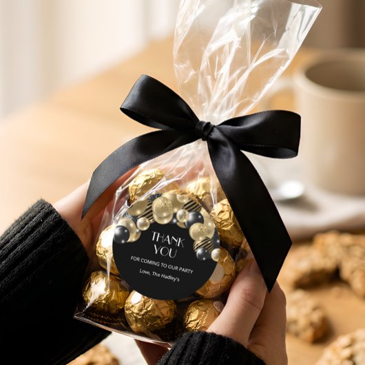 金ゴールドエレガントありがとう ラウンドシール