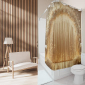 金ゴールドエレガントお祝いアーチラグジュアリー結婚ズギフト シャワーカーテン