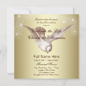 金ゴールドエレガントが追悼を愛する 招待状 (正面)