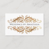 金ゴールドエレガントが黒いグローを旋回 名刺 (正面)