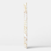 金ゴールドエレガントさくらんぼ花花ホワイトデザイン Case-Mate iPhoneケース (裏面 / 右)