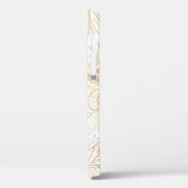 金ゴールドエレガントさくらんぼ花花ホワイトデザイン Case-Mate iPhoneケース (裏面 / 左)