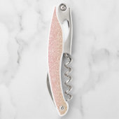 金ゴールドエレガントとバラの金ゴールドグリッターの輝き ソムリエナイフ (裏面)