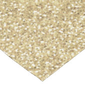 金ゴールドエレガントとバラの金ゴールドグリッターの輝き テーブルクロス (アングル)