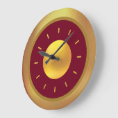 金ゴールドエレガントとブルゴーニュ ラージ壁時計 (傾斜)