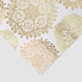 金ゴールドエレガントとホワイトマンダラパターン 薄葉紙 (詳細)