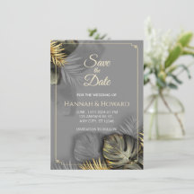 金ゴールドエレガントと灰色の植物学、熱帯地方