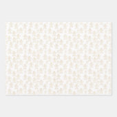 金ゴールドエレガントと白のクリスマス ラッピングペーパーシート (正面2)