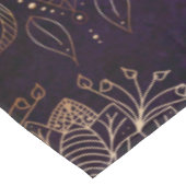 金ゴールドエレガントと紫のフローラ曼荼羅のパターン テーブルクロス (アングル)