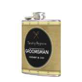 金ゴールドエレガントと銀のグロムスマンの好意 フラスク (左)