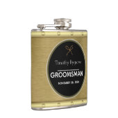 金ゴールドエレガントと銀のグロムスマンの好意 フラスク (右)