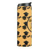 金ゴールドエレガントと黒の目盛りキャップパターン タンブラー (回転左)