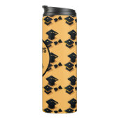 金ゴールドエレガントと黒の目盛りキャップパターン タンブラー (回転右)