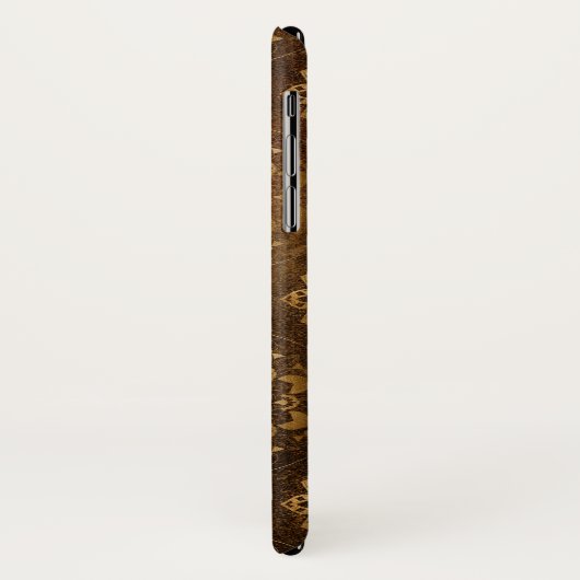 金ゴールドエレガントと黒箔インディアン曼荼羅 Case-Mate iPhoneケース (裏面/左)