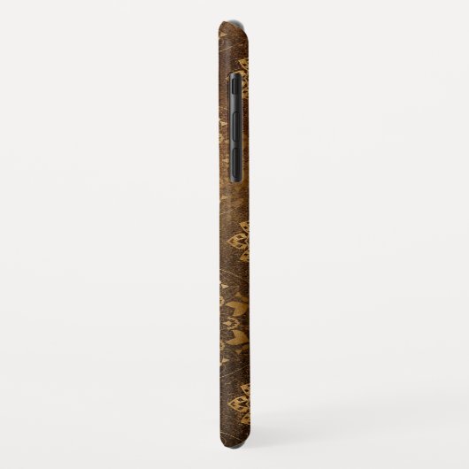 金ゴールドエレガントと黒箔インディアン曼荼羅 Case-Mate iPhoneケース (裏面/左)