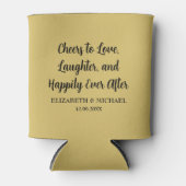 金ゴールドエレガントなウェディング応援を愛へ 缶クーラー (正面)