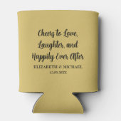 金ゴールドエレガントなウェディング応援を愛へ 缶クーラー (裏面)